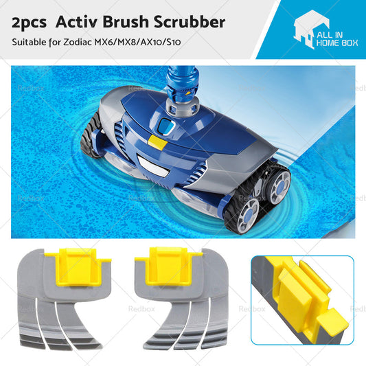 2PCS Activ Brush Scrubber for Zodiac MX6 MX8 AX10 AstralPool S10 Pool Cleaners-0
