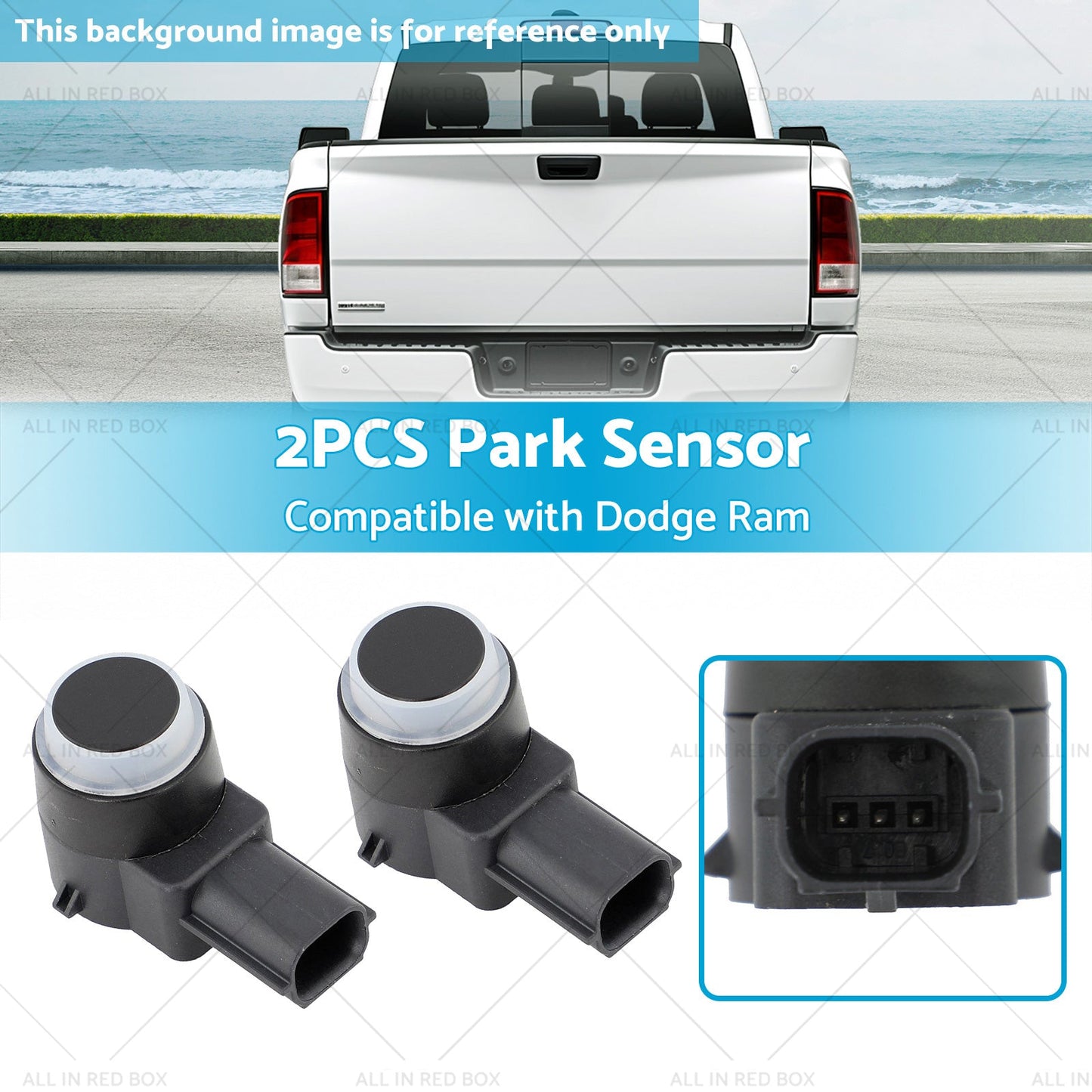 1EW63TZZAA 2x Park Sensor Suitablefor 09-18 Dodge Ram Chrysler 300 Dodge Journey-2