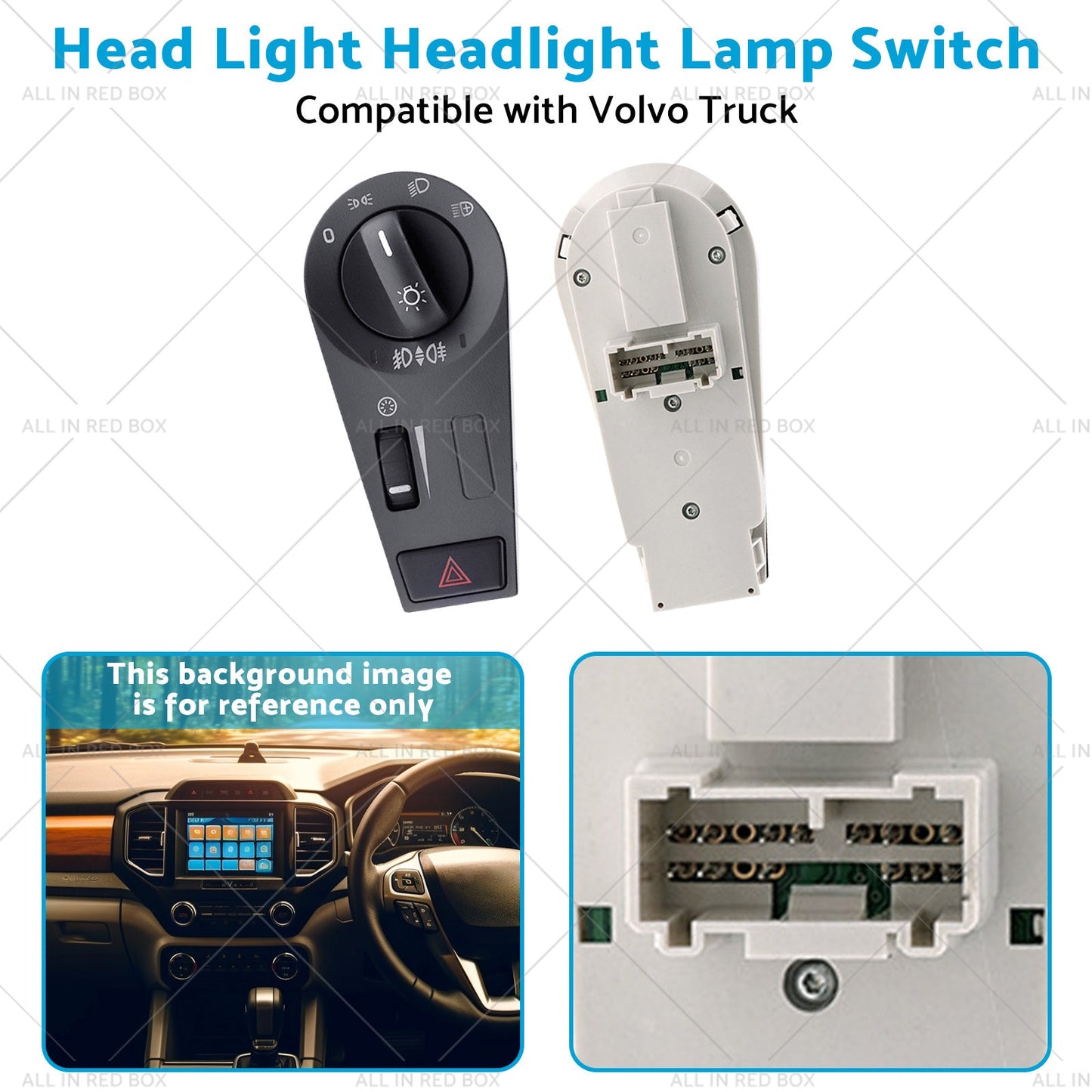 Head Light Headlight Lamp Switch Suitable for Front Volvo Truck FH12 FM VNL-3