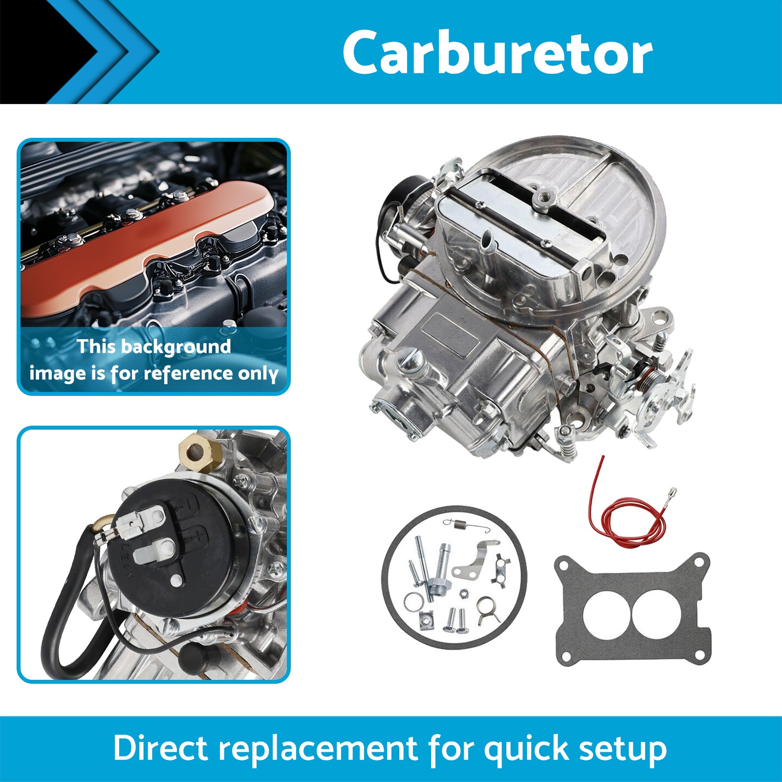 Carburetor Electric Choke 2Barrel Suitable For Holley 0-80350 2300 350CFM-3
