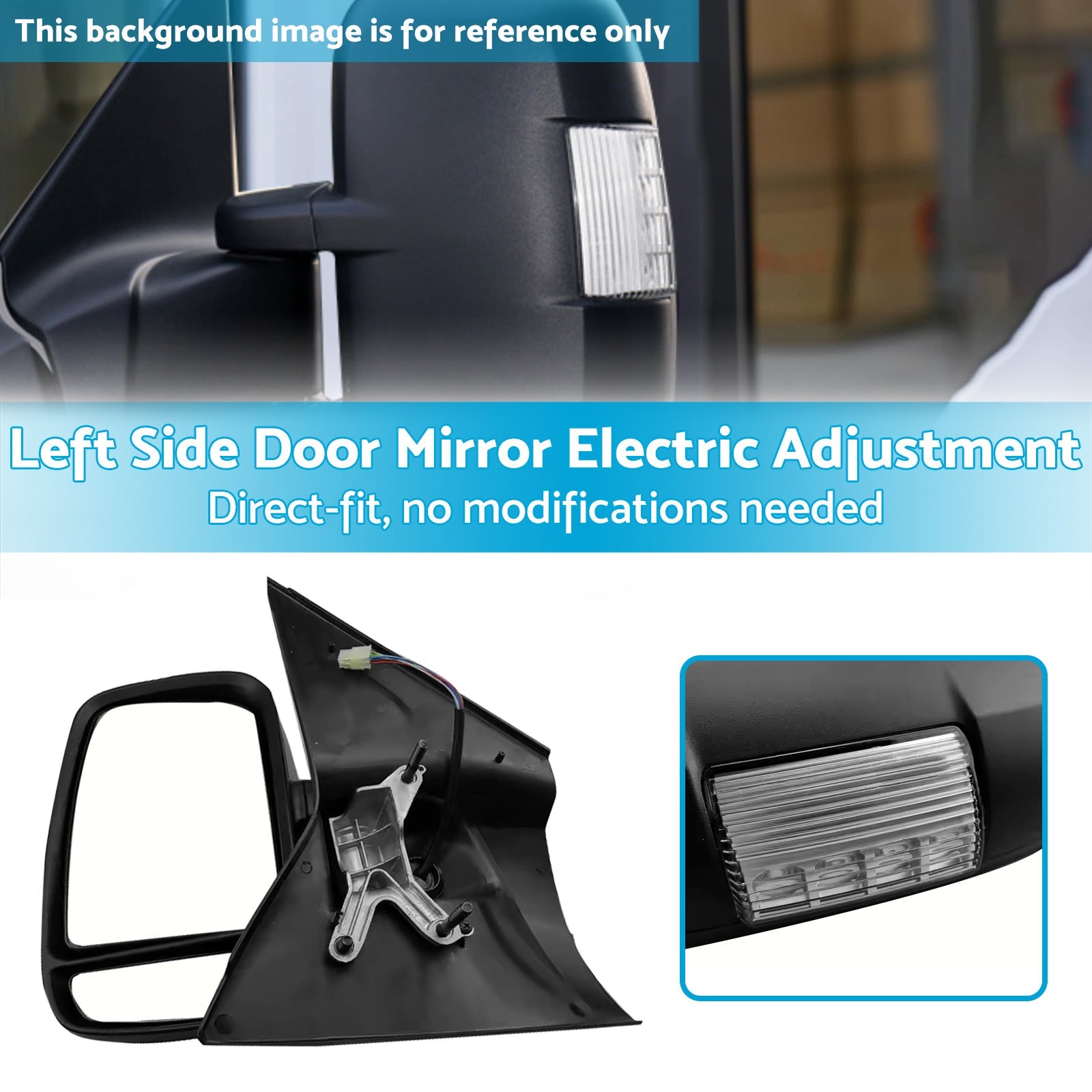 LH Door Mirror Electric Adjustment Driver Side Suitable For LDV V80 13 on-2