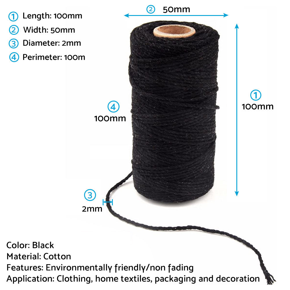 Cotton Twine Natural Jute Twine Packing Twines Bakers Twine Gift Wrapping Crafts-1