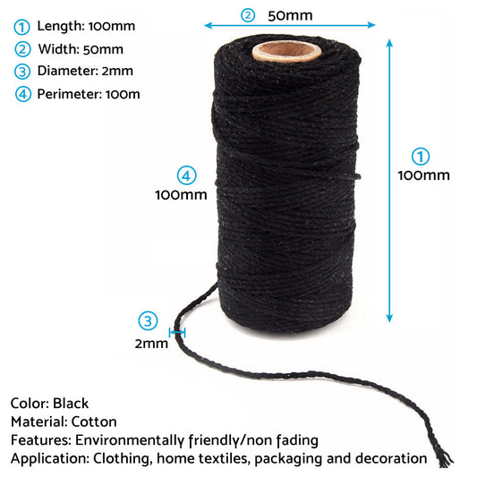 Cotton Twine Natural Jute Twine Packing Twines Bakers Twine Gift Wrapping Crafts-1
