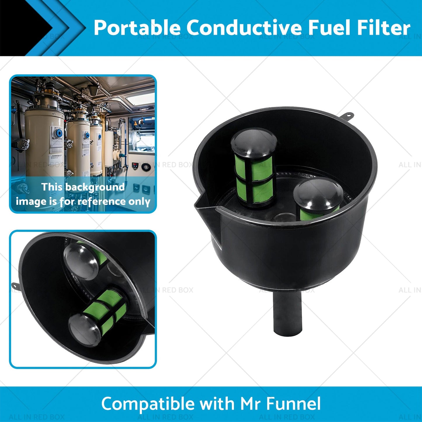 12 GPM Portable Conductive Fuel Filter Suitable for Mr Funnel AF15CB F15C-1