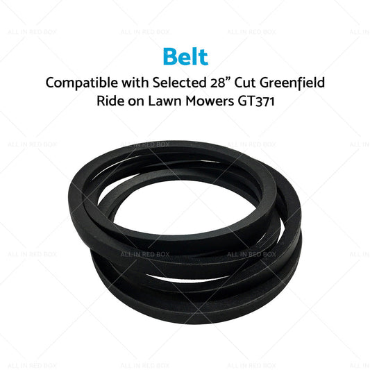 Drive Belt Suitable with Selected 28 inch  Cut Greenfield Ride on Lawn Mowers GT371-1