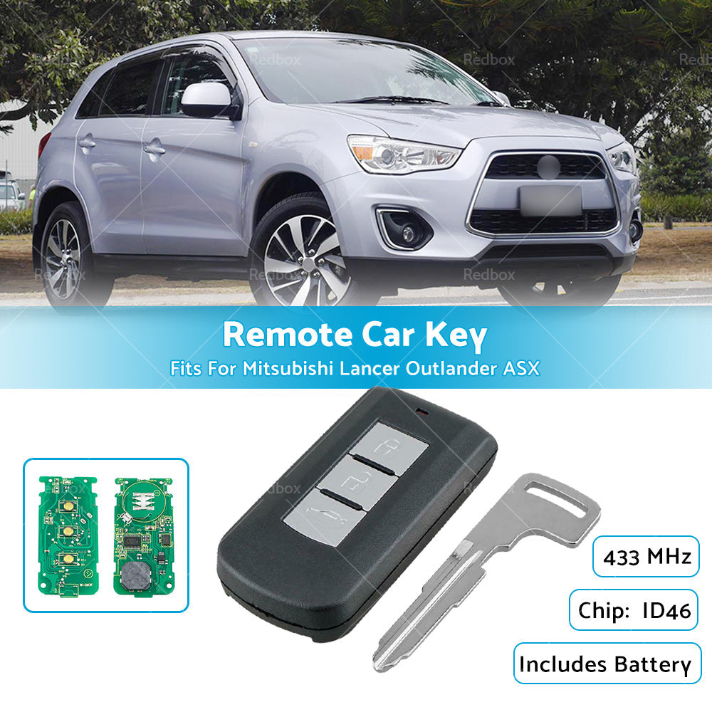 3 Buttons Remote Smart Car Key ID46 Fits For Mitsubishi Lancer Outlander ASX-2