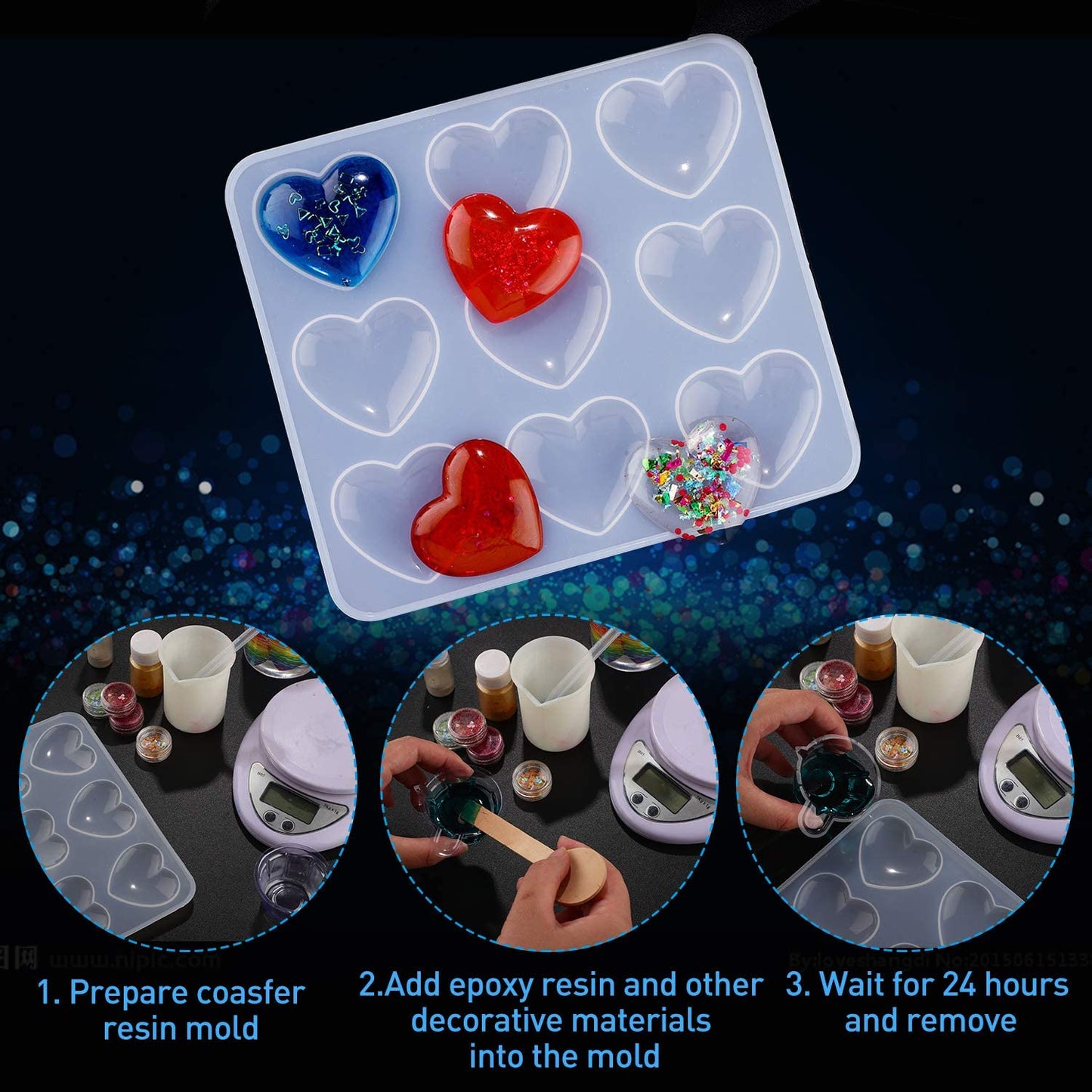 UV Resin Epoxy Casting Pigment Paste Mold Liquid Hard Glue Crystal Clear Crafts-2
