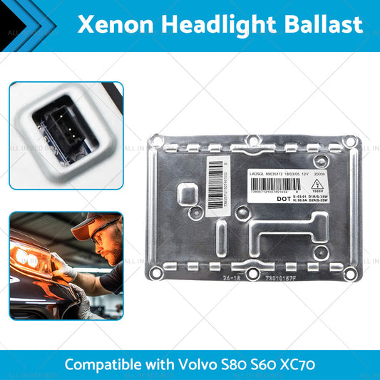 Xenon Headlight Ballast Module D1S 89035113 Suitable For Volvo S60 S80 XC70-1