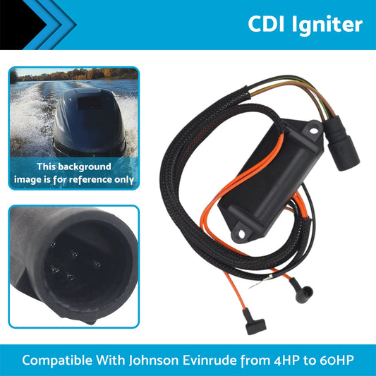 CDI Igniter Suitable For Johnson Evinrude 15HP 20HP 25HP 1985-1988 586697-1
