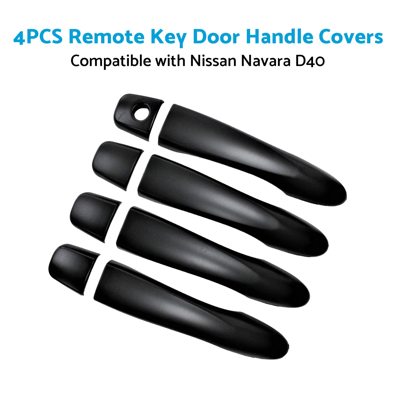 4x Remote Key Door Handle Covers Suitable for Nissan Navara D40 2005-2015 ST-1