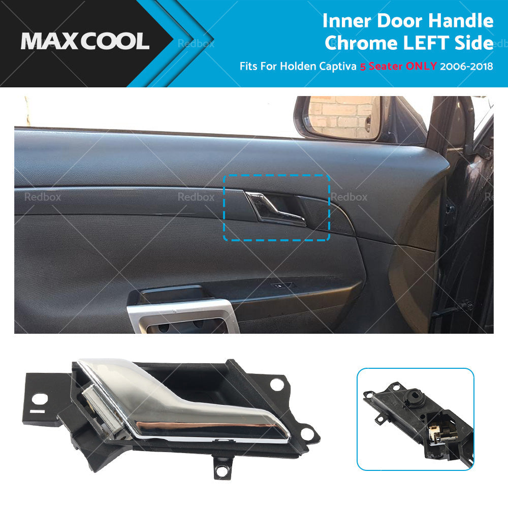 Left Inner Door Handle Chrome Fit For Holden Captiva 5 Seater 2006 - 2018-0