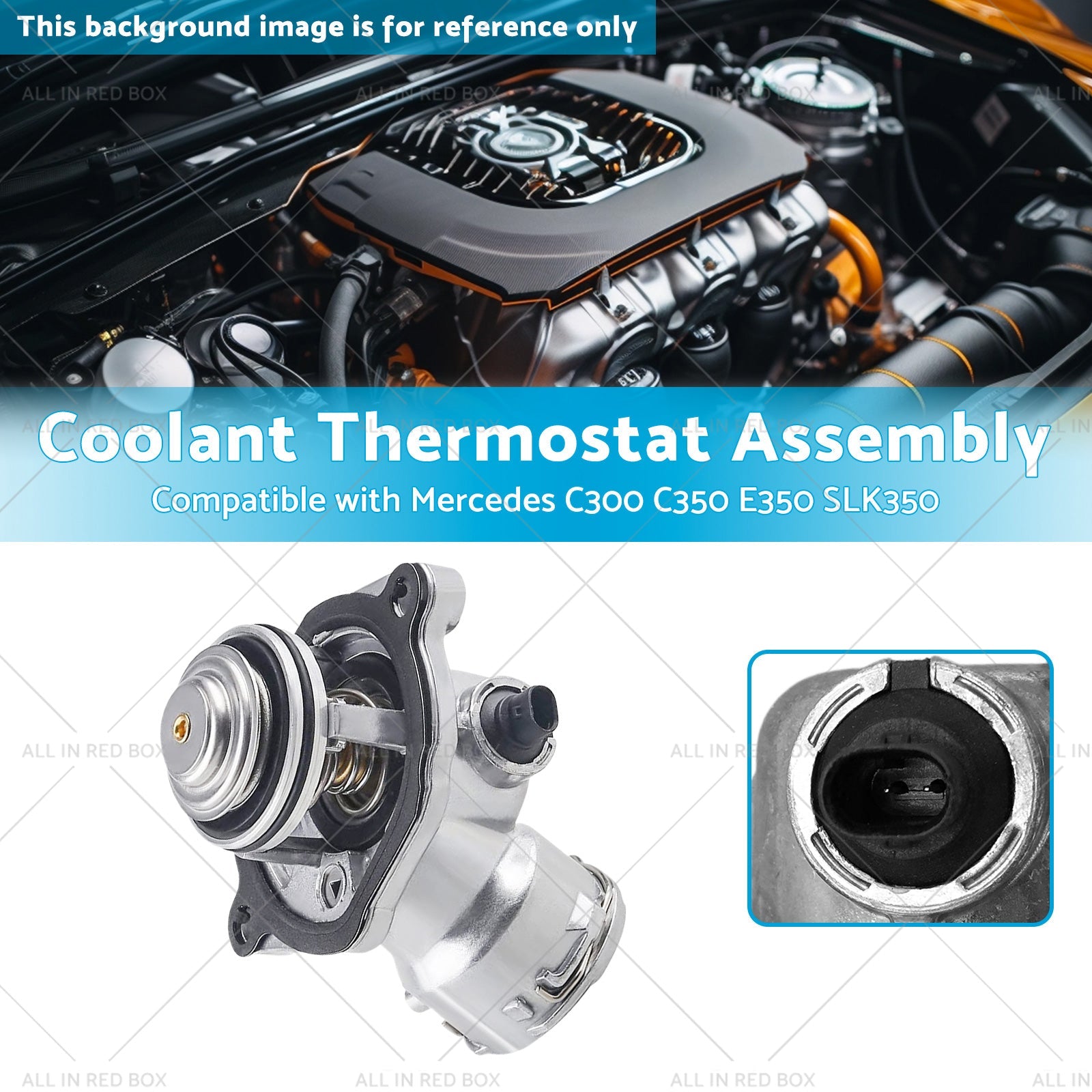Coolant Thermostat Assembly Suitable for Mercedes C300 C350 E350 SLK350 50-12-2
