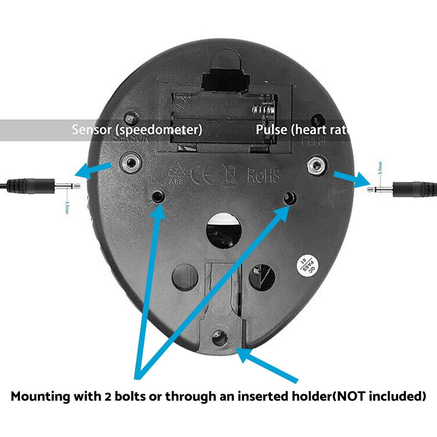 Replacement Monitor Speedometer for Stationary Bike Exercise Bike Computer Heart-3