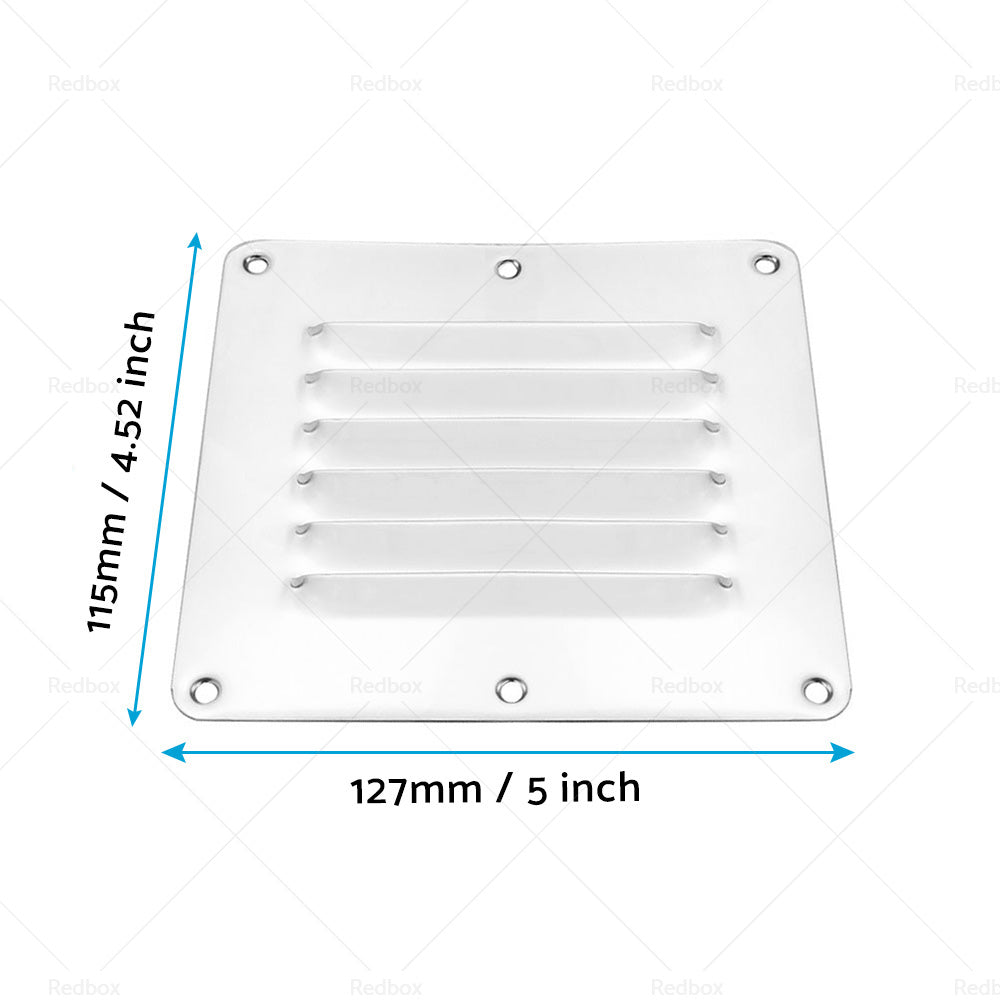 4PCS Stainless Steel Rectangular Air Vent For Caravan Boat Wall Eave Home-4