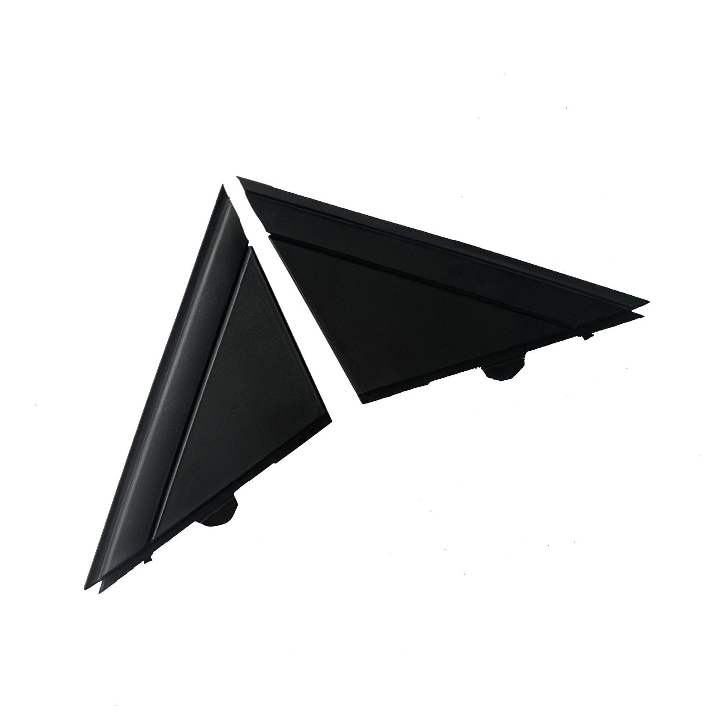 Matte Black Rear Mirror Triangle Trim Plate Suitable For Fiat 500 2012-2019-3