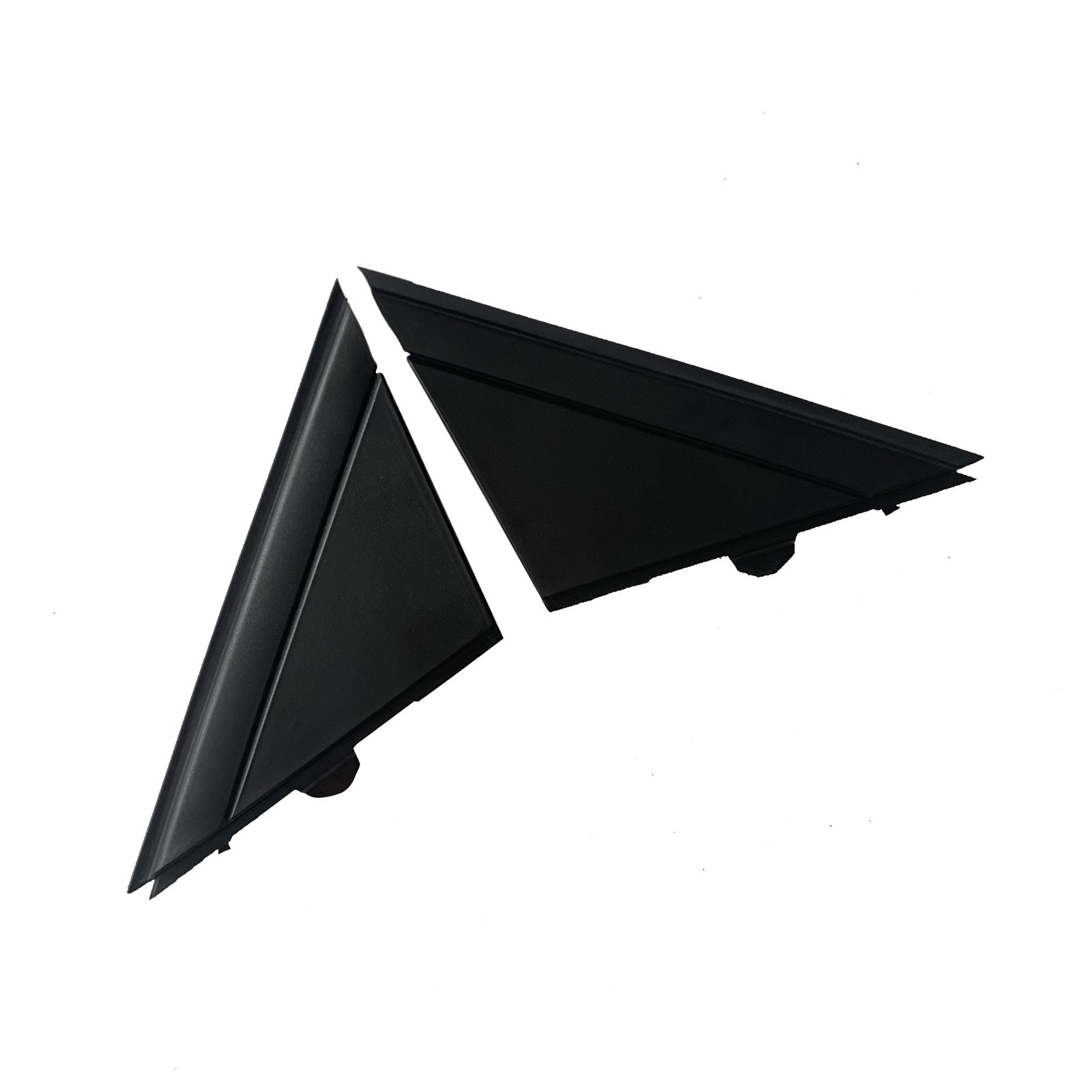 Matte Black Rear Mirror Triangle Trim Plate Suitable For Fiat 500 2012-2019-3
