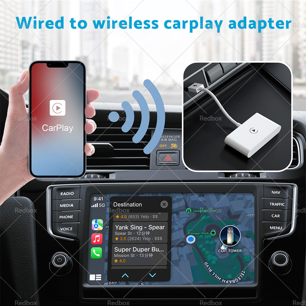 USB Wireless CarPlay Adapter Dongle For Apple iOS Car Auto Navigation Player-4