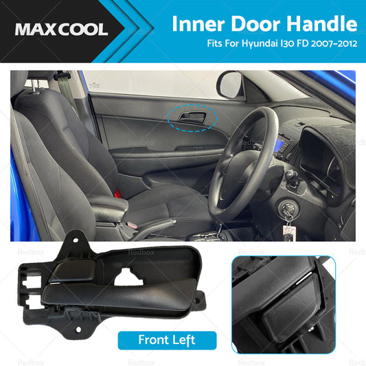 Front Left Side Inner Door Handle LH Fits For Hyundai I30 FD 2007-2012 Black-0