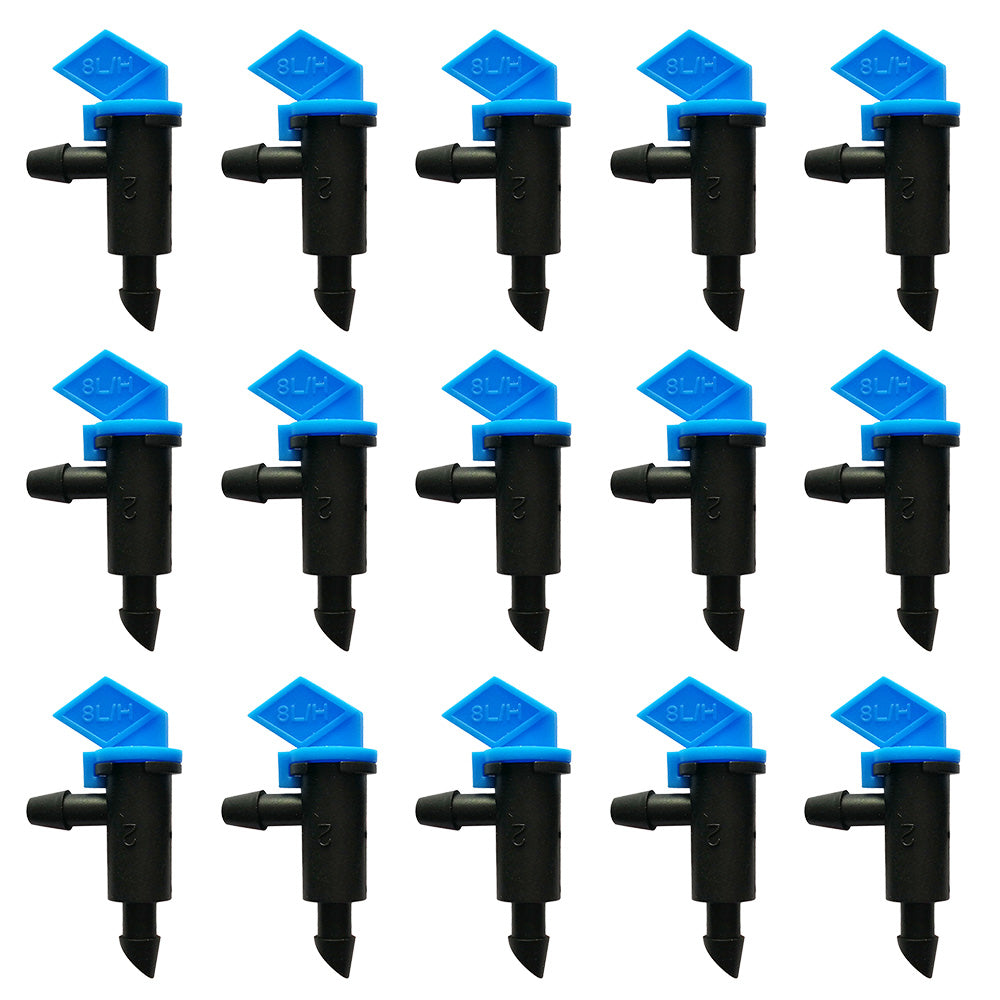 100PCS Drip Flag Emitter Flag Dripper for Garden Drip Irrigation Dropper 8L H-2