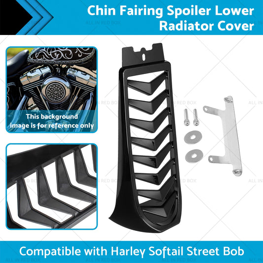 Chin Fairing Spoiler Lower Radiator Cover Suitable for Harley Softail Fat Bob-1