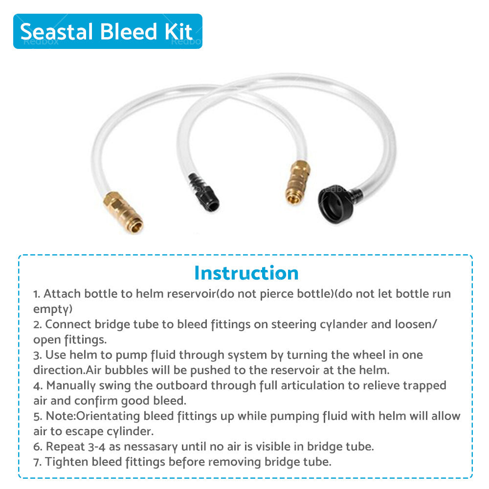 Front Mount Hydraulic Steering Cylinder Seal Kit  and  Bleed Kit For Seastar HS5157-3