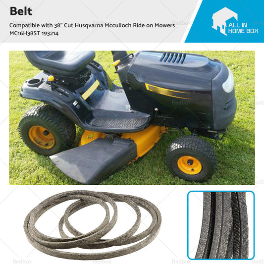 Belt Suitable For 38inch Cut Husqvarna Mcculloch Ride on Mowers MC16H38ST 193214-0