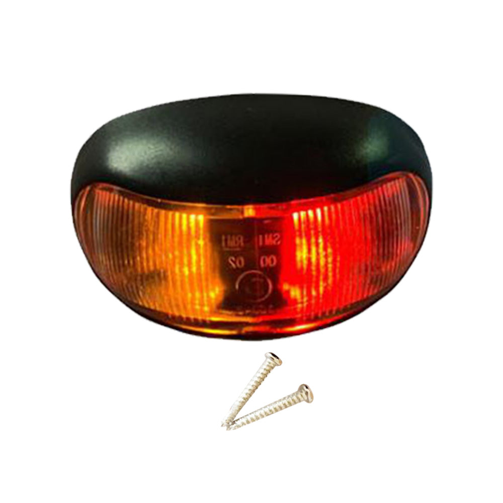 10pcs 2 LED Clearance Lights Side Marker Lamp Red Amber Trailer Truck 12V 24V-3