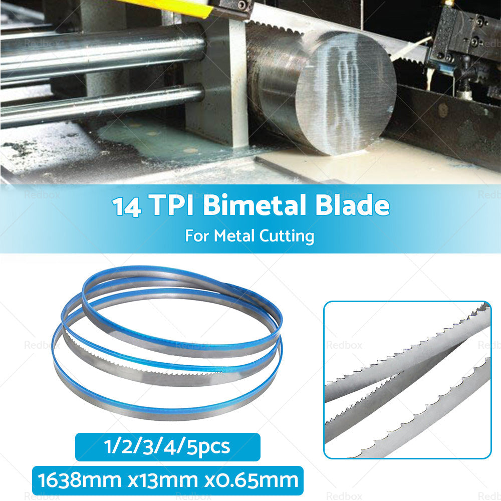 BI METAL BIMETAL BAND SAW BANDSAW BLADE 1638mm x13mm x 14 TPI FOR METAL CUTTING-2