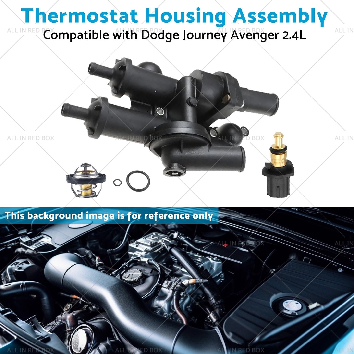 Thermostat Housing Assembly Suitable for Dodge Journey Avenger 2. 4L 09-20-4