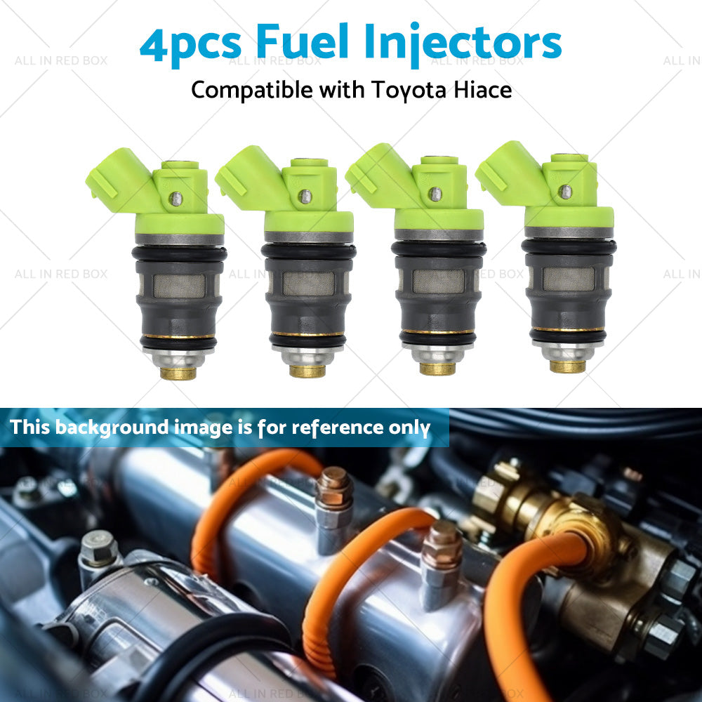 4x Fuel Injector Suitable for Hiace RZH103 RZH113 RCH12 RCH22 2RZ-E 2. 4L 95-04-4