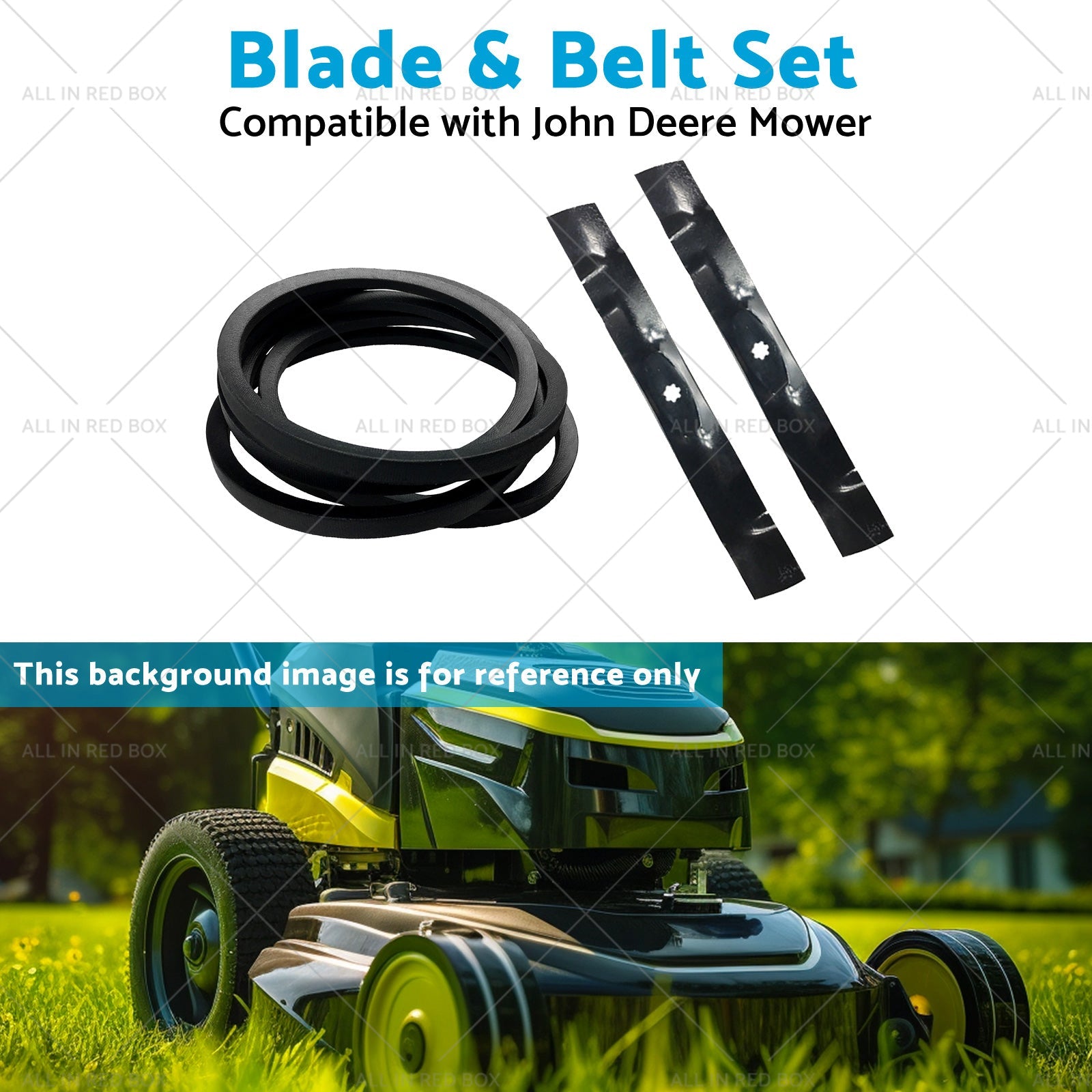 GY20850 42 inch  BladeBelt Set Suitable for John Deere Mower LA115 LA120 LA125-3