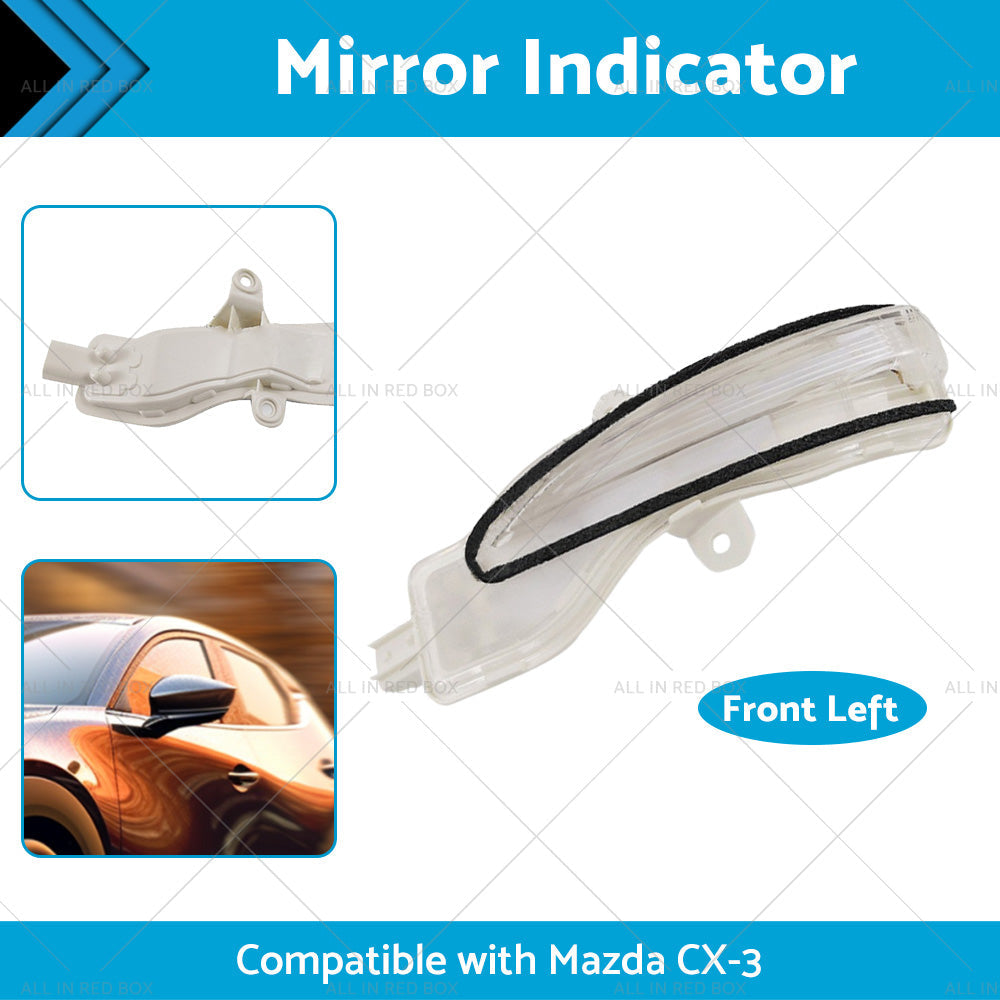 Left Side Mirror Light Indicator Blinker Suitable for Mazda CX-3 CX3 2015-2022-2