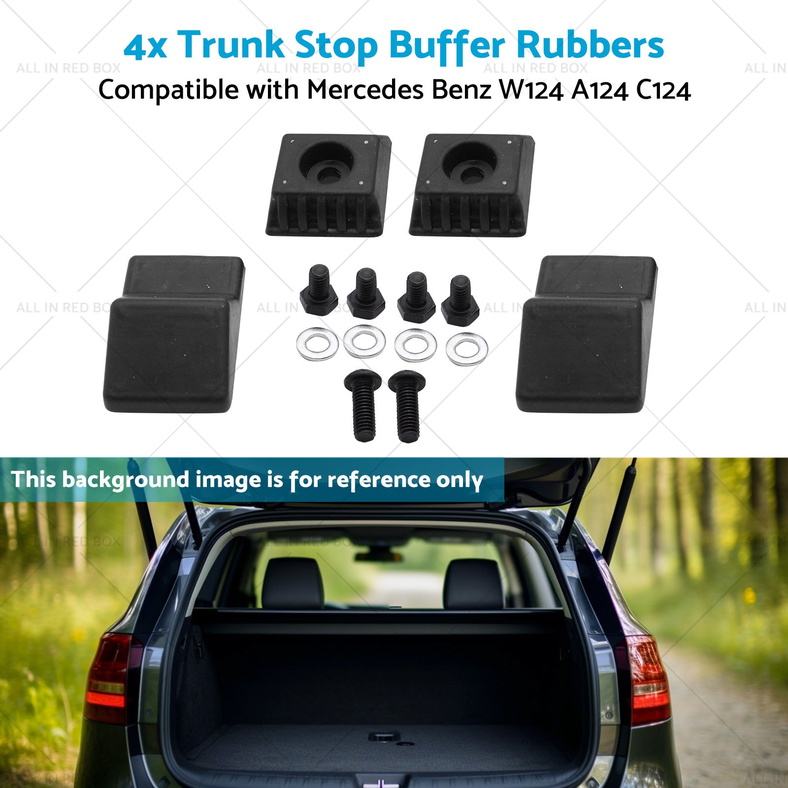 4x Trunk Stop Buffer Rubbers Suitablefor Mercedes Benz W124 A124 C124 1247580044-4