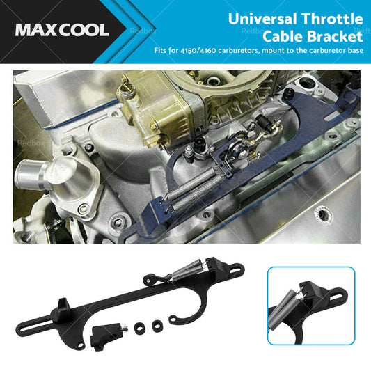 Throttle Cable Bracket Carburetor Billet Aluminum Black Fits For Carb 4150 4160-0
