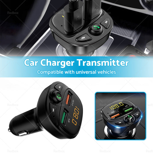 Car Phone Charger Transmitter FM Radio for iPhone Android Wireless Adapter-1