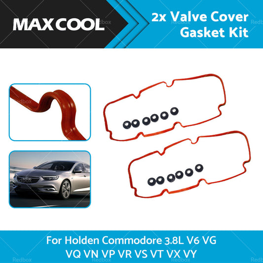 2 Set Valve Rocker Cover Gasket Suitable for Holden Commodore V6 3. 8 VS VT VX VY-0
