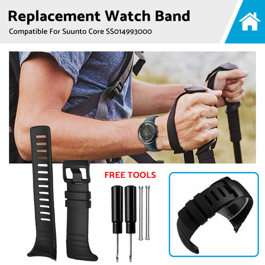 Suitable For SUUNTO CORE SS014993000 Luxury Rubber Replacement Watch Band Strap-0