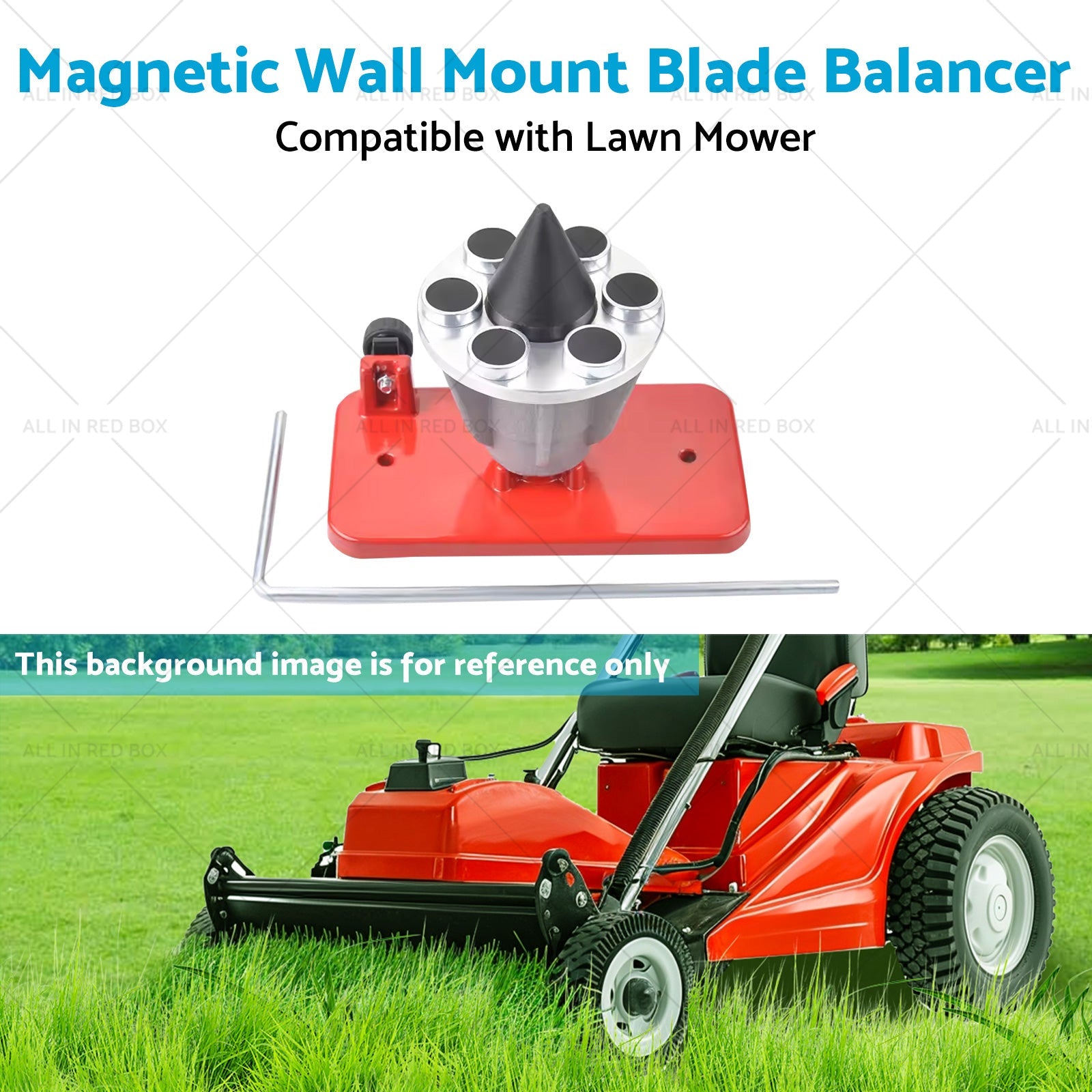 Magnetic Wall Mount Blade Balancer Suitable for 339075B Lawn Mower 42-047-3