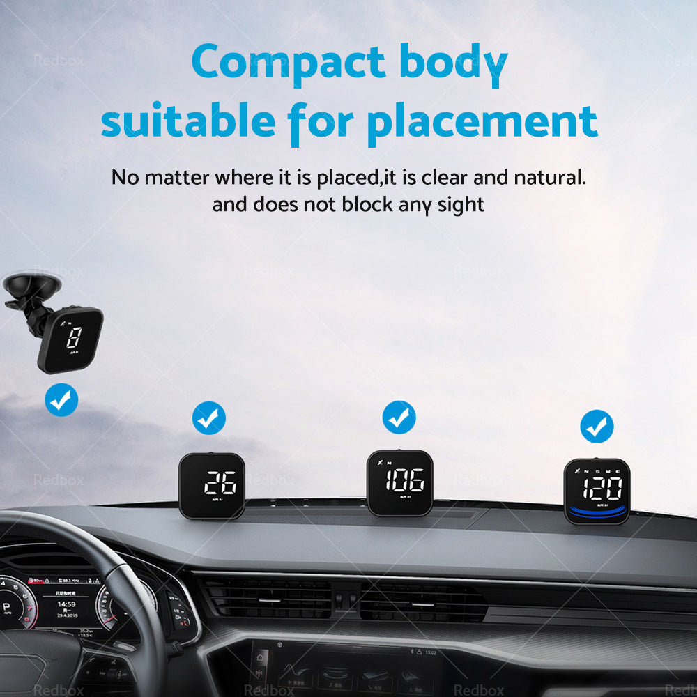 Digital Speedometer Universal GPS Car HUD Head Up Display MPH Overspeed Alarm AU-3