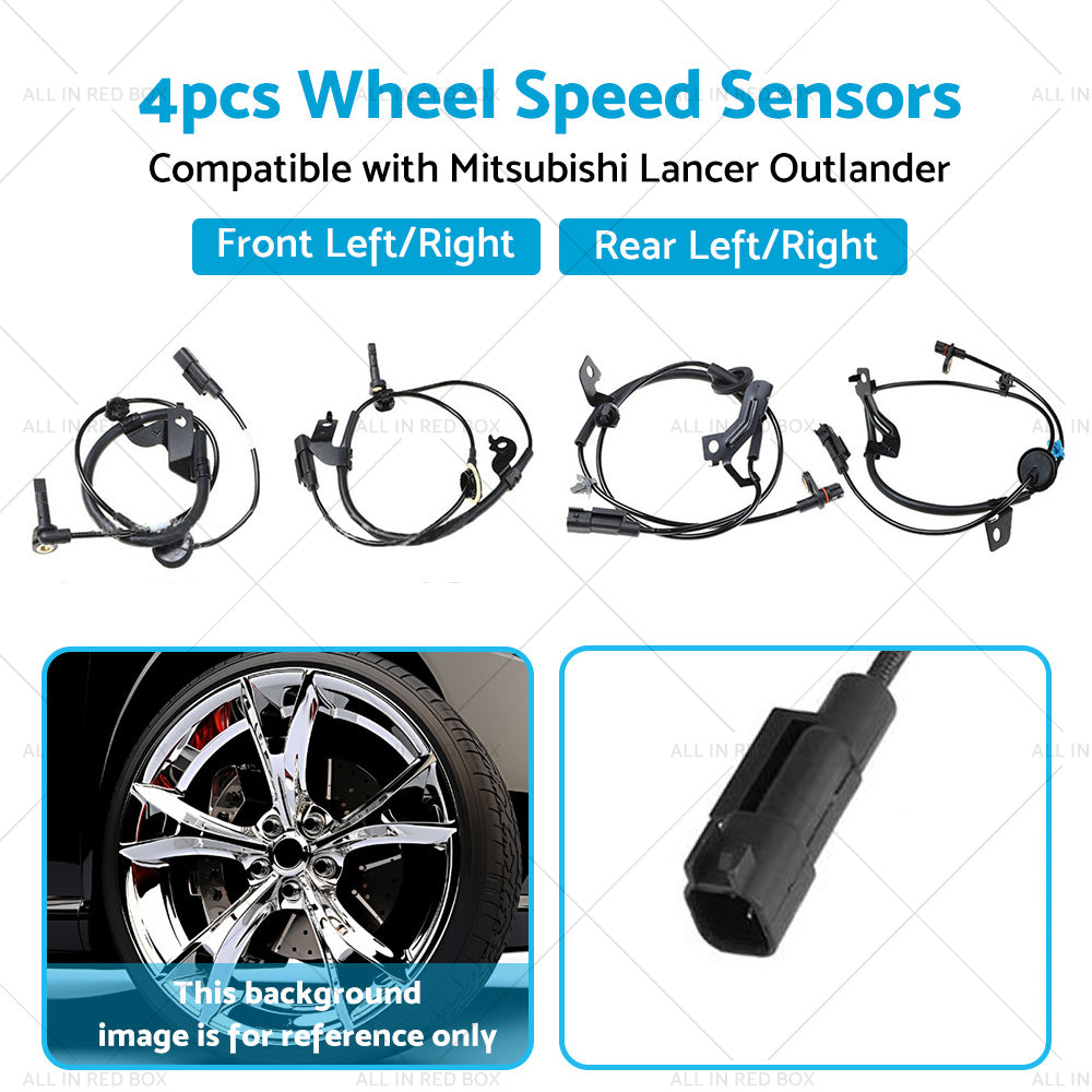 4隆脕 Wheel Speed Sensor Front Rear LR Suitable For Mitsubishi Lancer Outlander-4