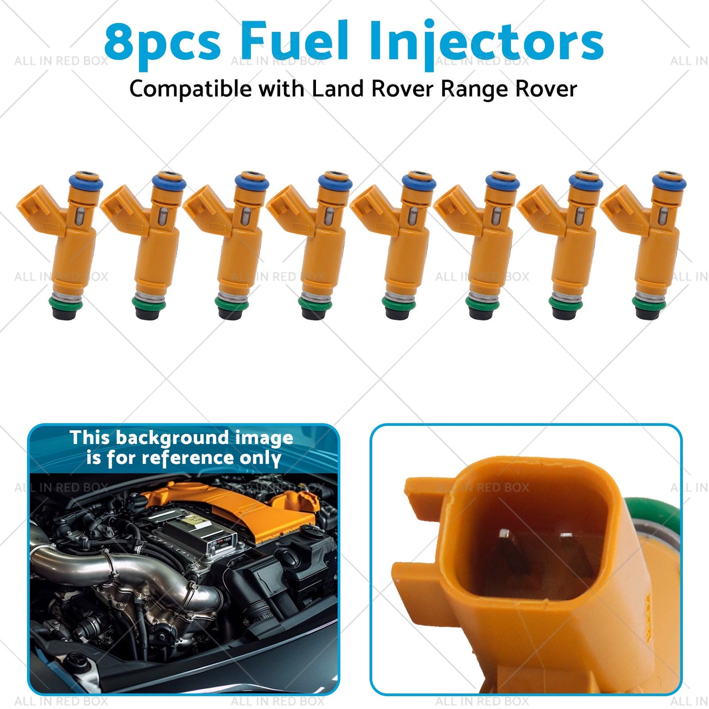 195500-4260 8pcs Fuel Injectors Suitable for Land Rover Range Rover 4. 4L 05-09-3