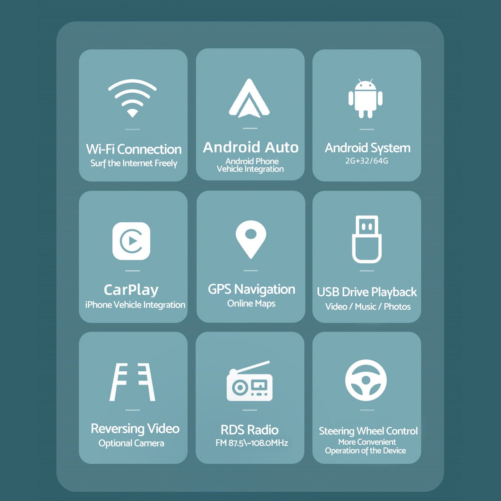 CarPlay  Head Unit Wireless Suitable For Nissan Micra 2007-2010 Android Navi+Cam-2