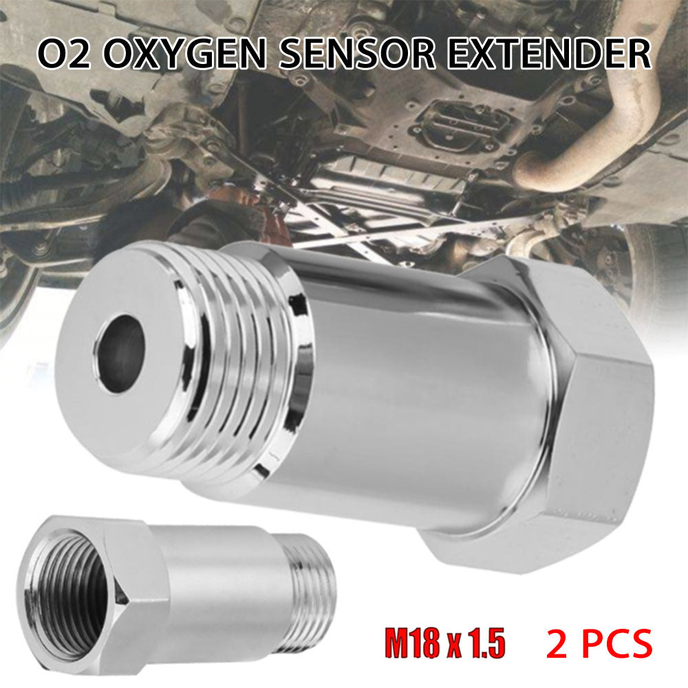 2x Oxygen Sensor Extender Spacer M18 x 1.5 Bung Adapter Suitable For OBD2 Vehicles-4