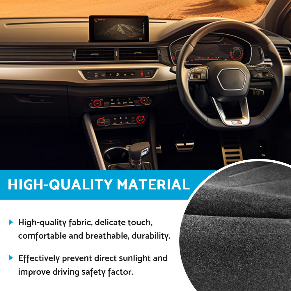 Non-Slip Dash Mat Dashboard Cover Black Suitable For Audi Q3 8U Series 2012-2018-1