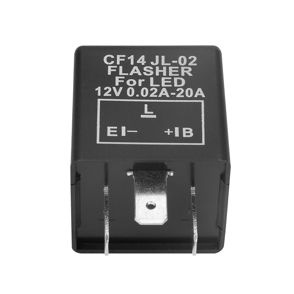 3 Pin LED Flasher Relay Unit 12V Suitable For Blinker Indicator Flash Positive Right Side-4