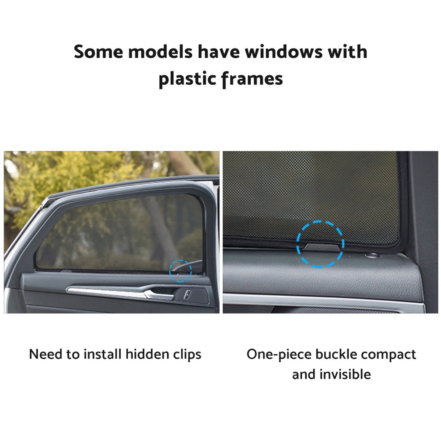 Rear&Triangular Magnetic Car Window Sun Shade Suitable for Mazda CX-3 15-Current-2