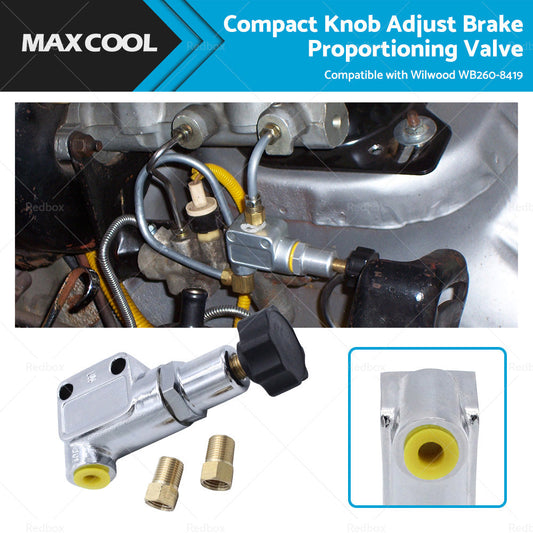 Compact Knob Adjust Brake Proportioning Valve Suitable For Wilwood WB260-8419-0