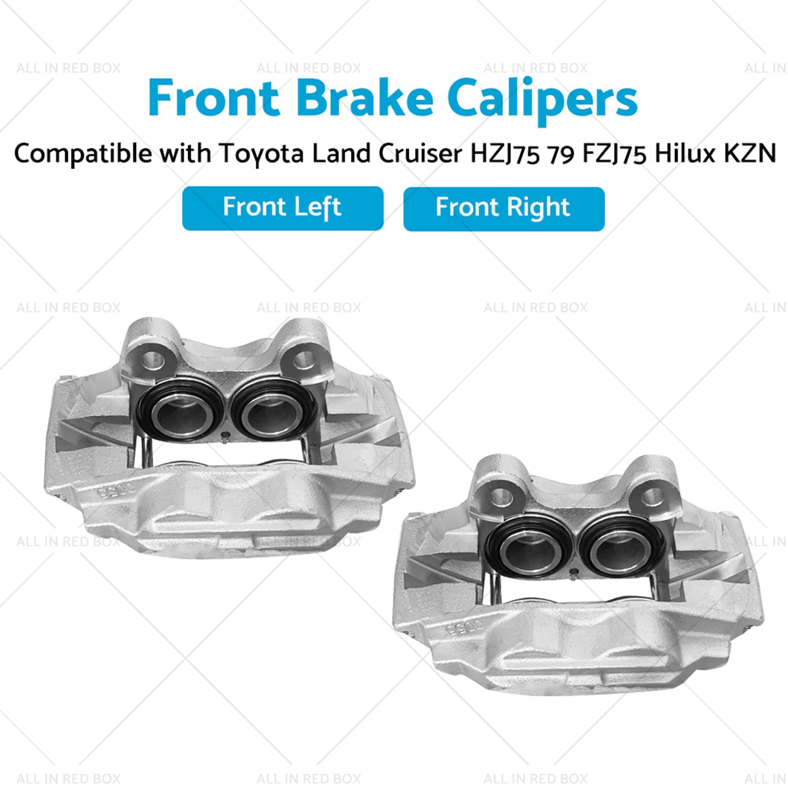 2x Front Brake Caliper Suitable For Toyota Land Cruiser HZJ75 79 FZJ75 Hilux KZN-1