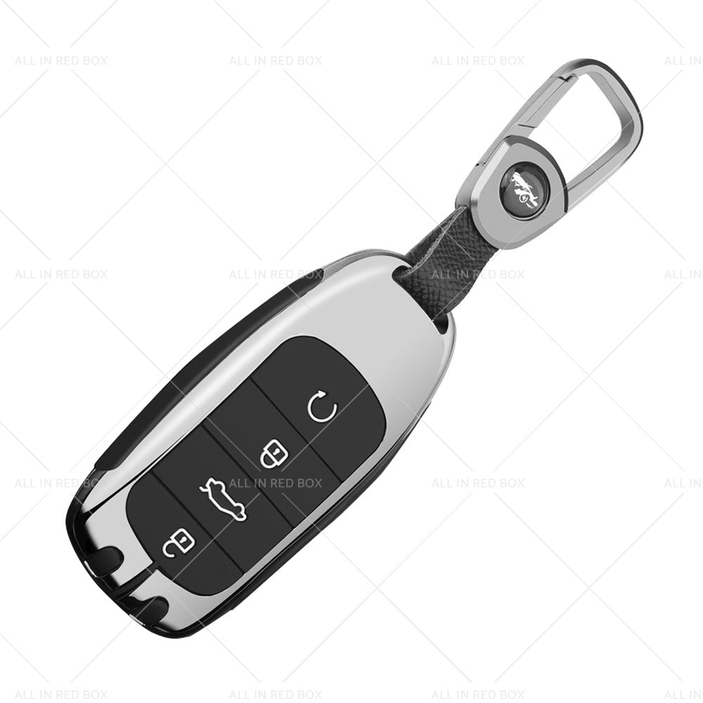 Zinc Alloy Remote Key Fob Case Cover Shell Suitable For Chery Omoda 5 Black-3