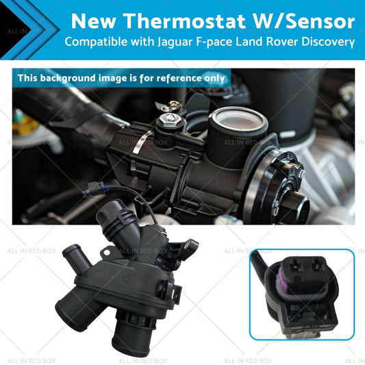 New Thermostat W or Sensor Suitable for Jaguar F-pace Land Rover Discovery 17-20-0